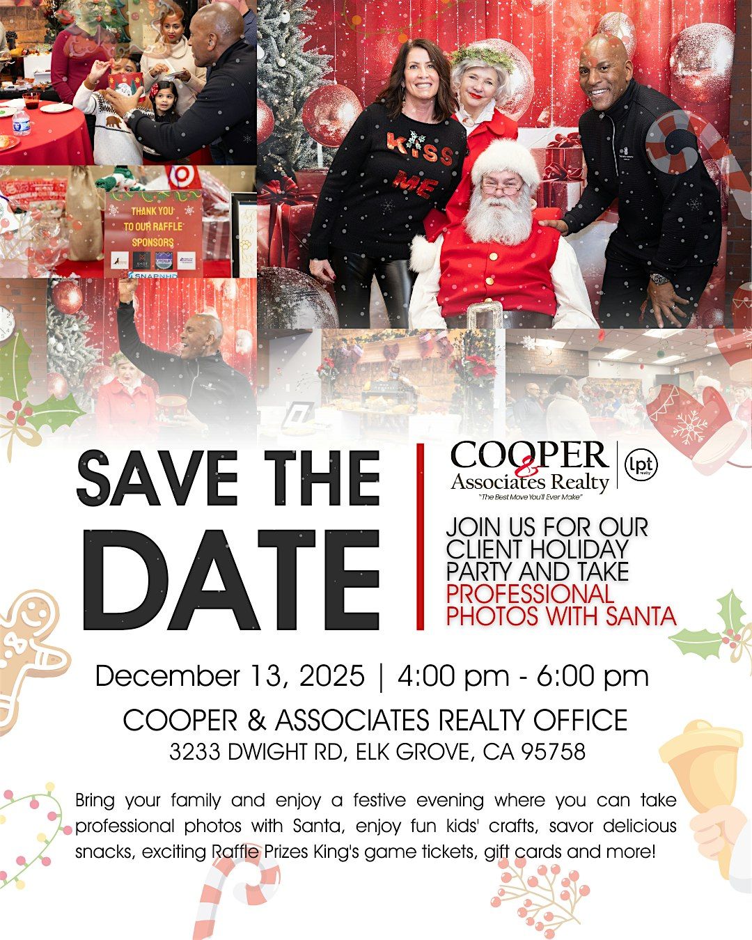 Cooper & Associates Realty Client Holiday Party and Photos With Santa