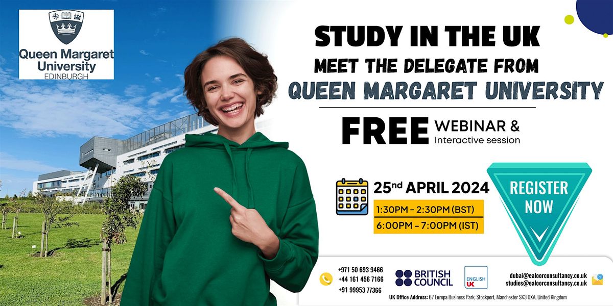 Free Live Webinar  with Queen Margaret University