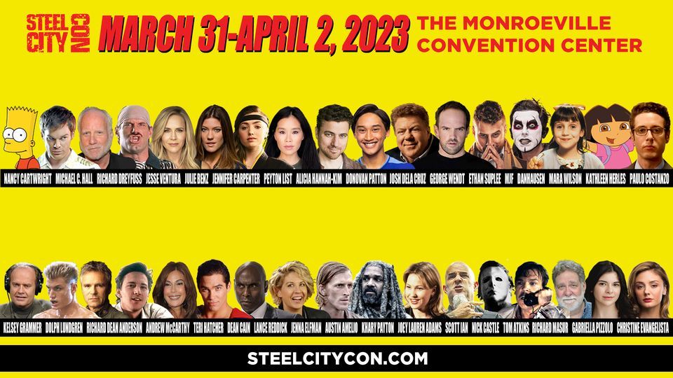 Steel City Con March 31 April 2, 2023, Monroeville Convention Center