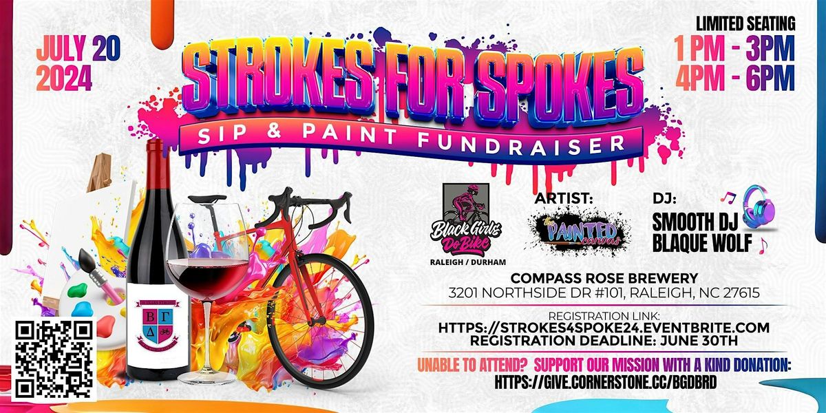 Strokes for Spokes Sip & Paint Fundraiser