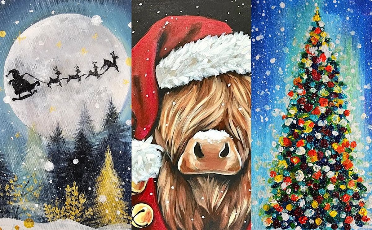 Christmas Paint and Sip - The Hungry Brush