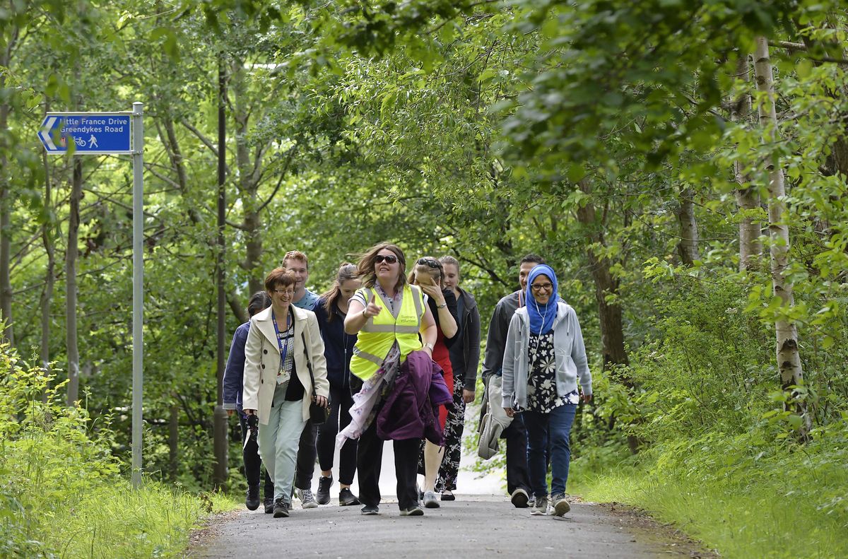 Themed Led Walk - History Walk, Cathedral Gardens, Belfast, 20 July 2023