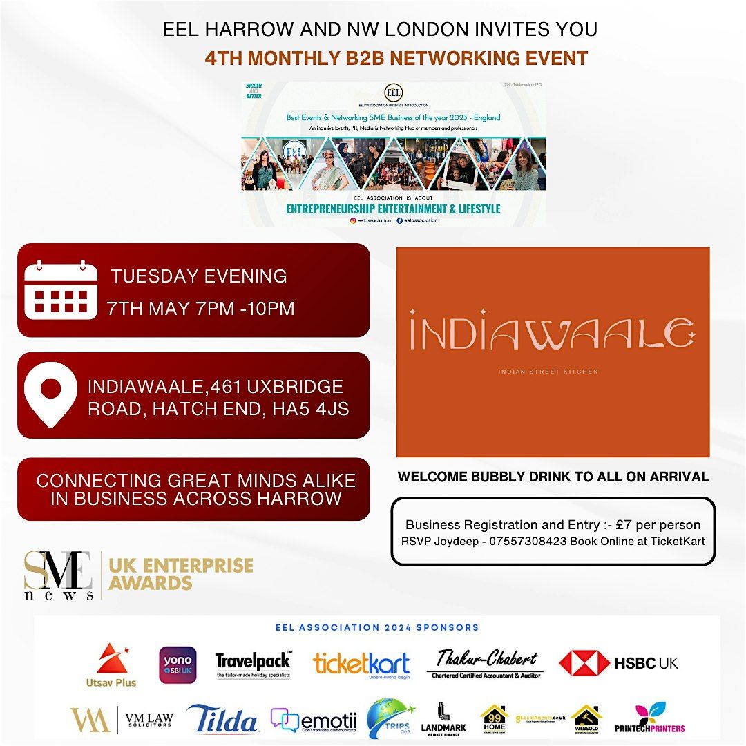 EEL Harrow and NW Business Networking Event