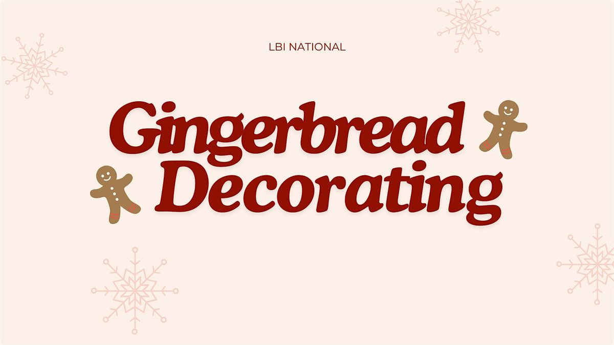 Gingerbread Decorating