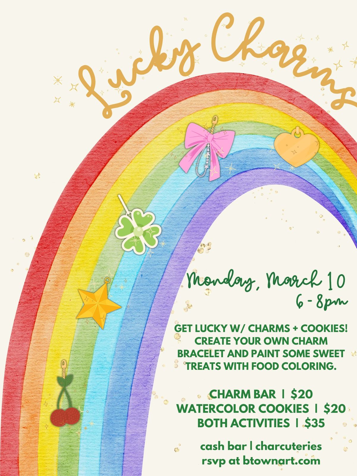 Lucky Charms | Charm Bar + Cookie Painting