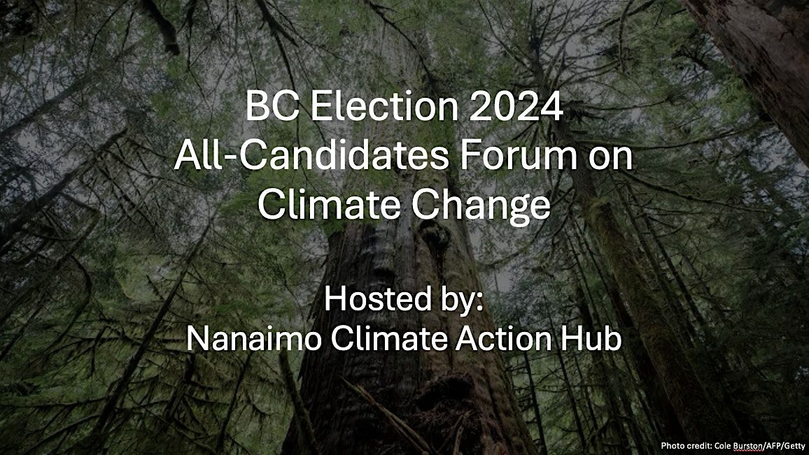 BC Election 2024 All-Candidates Forum on Climate Change, Nanaimo-Gabriola