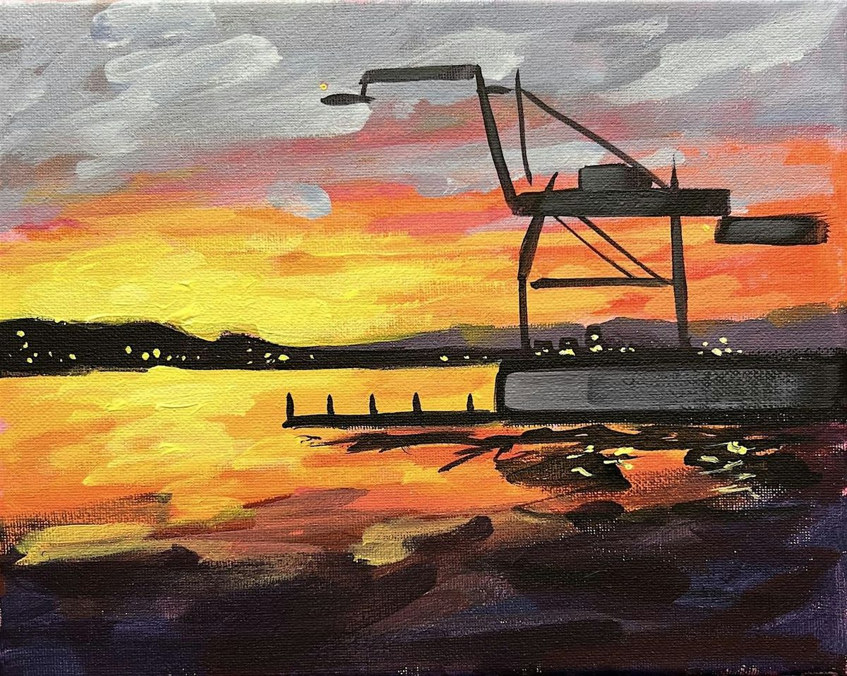 Join me as I lead a  sunset painting class  in NIDOS BackYard.