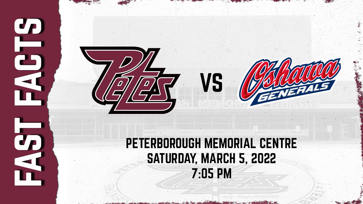 Peterborough Petes at Oshawa Generals at Tribute Communities Centre