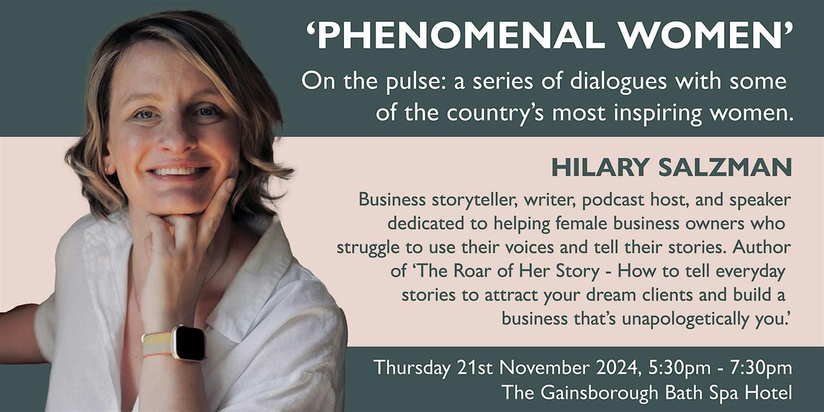 'Phenomenal Women' with Hilary Salzman