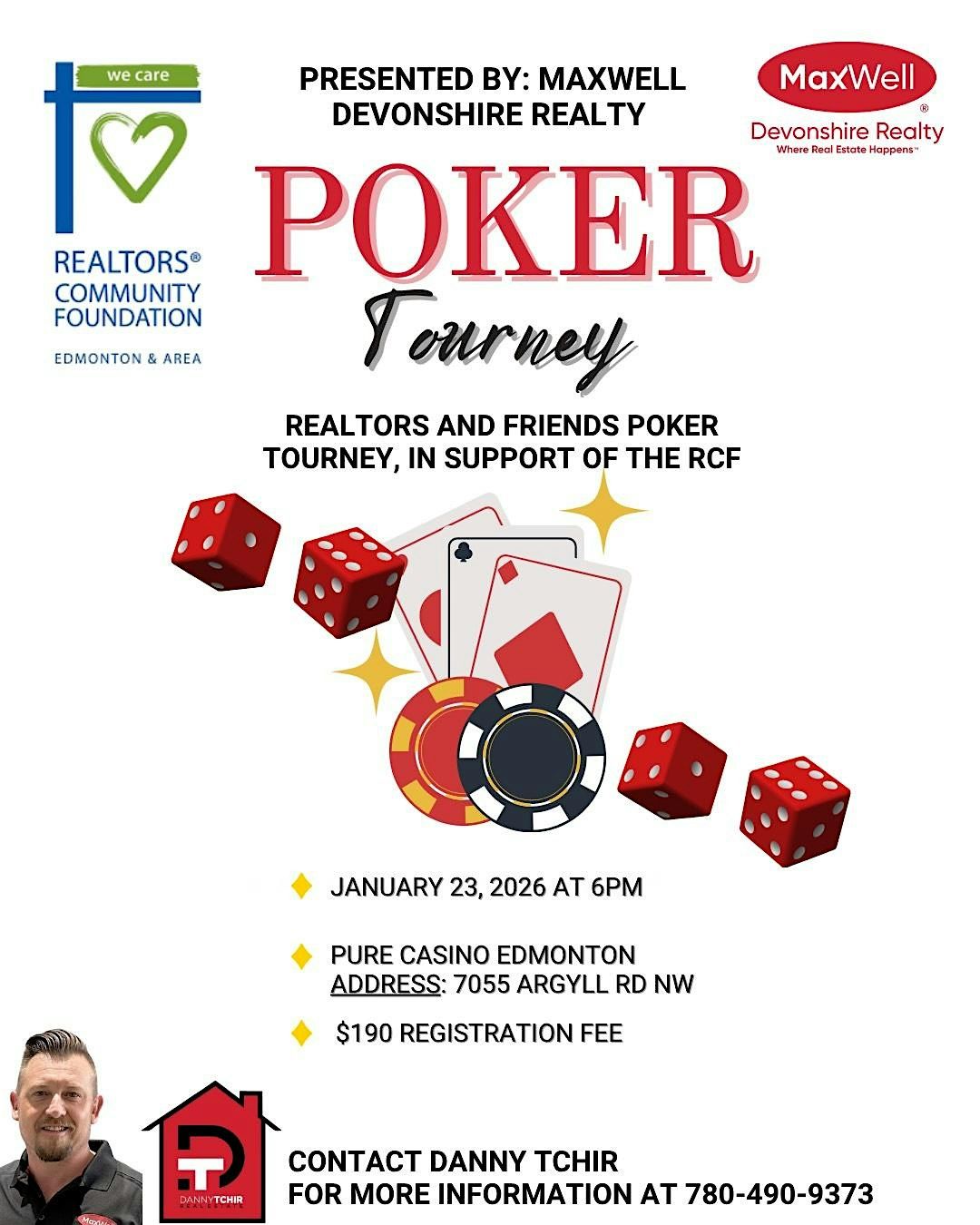 Realtors and Friends Poker Tourney, in Support of the RCF
