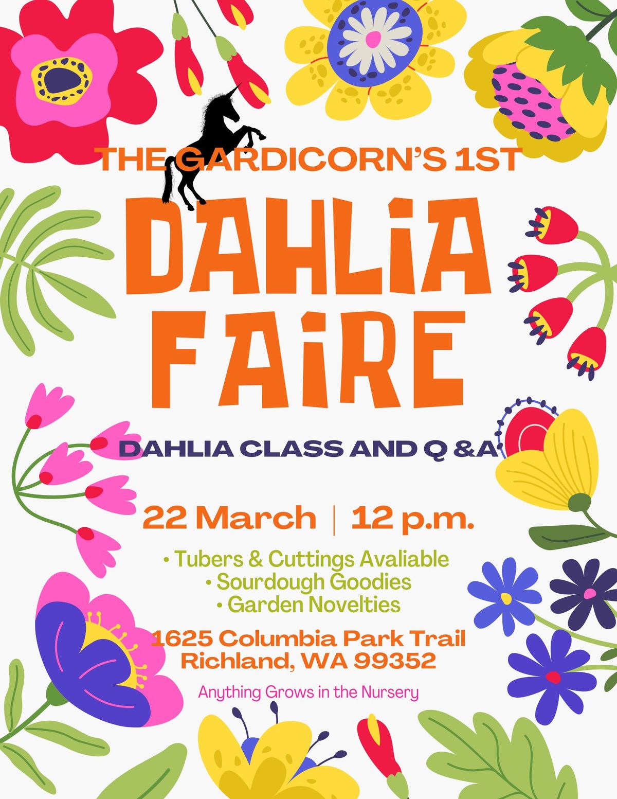 1st Annual Gardicorn Dahlia Faire!