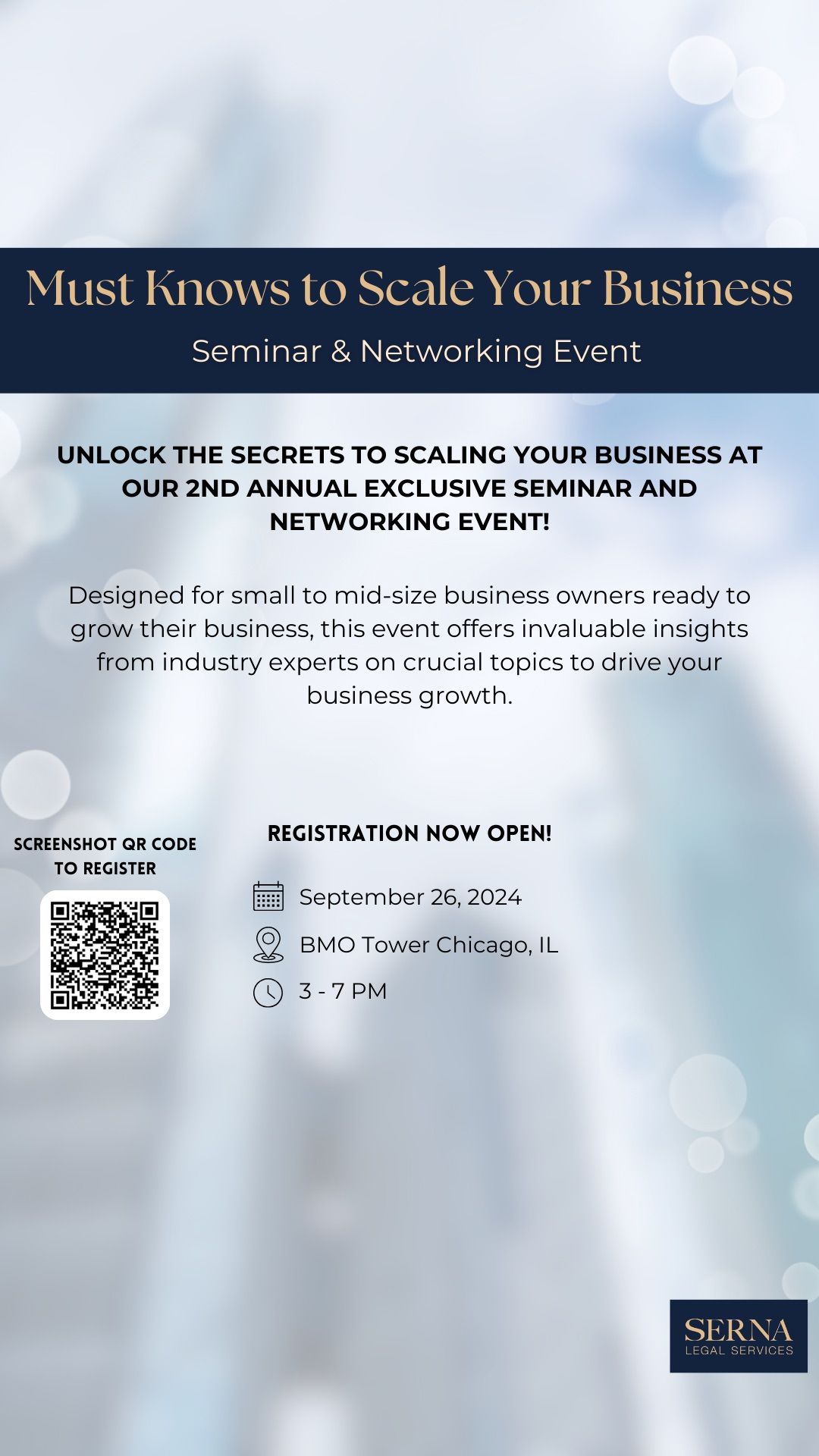 Must-Knows to Scale Your Business  - Seminar & Networking Event