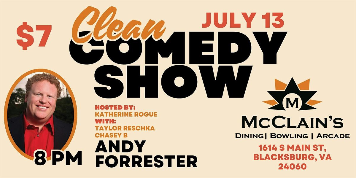 Clean Comedy Night at McClain's