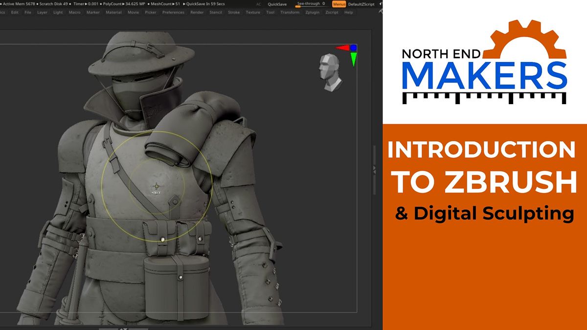 Introduction to ZBrush for Digital Sculpting