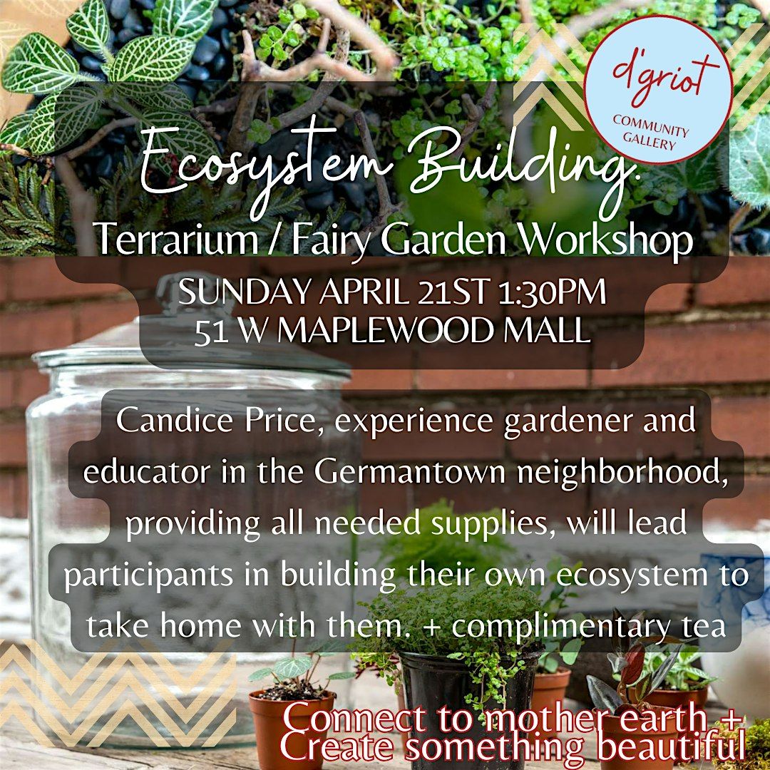 Ecosystem Building: Terrarium \/ Fairy Garden Workshop