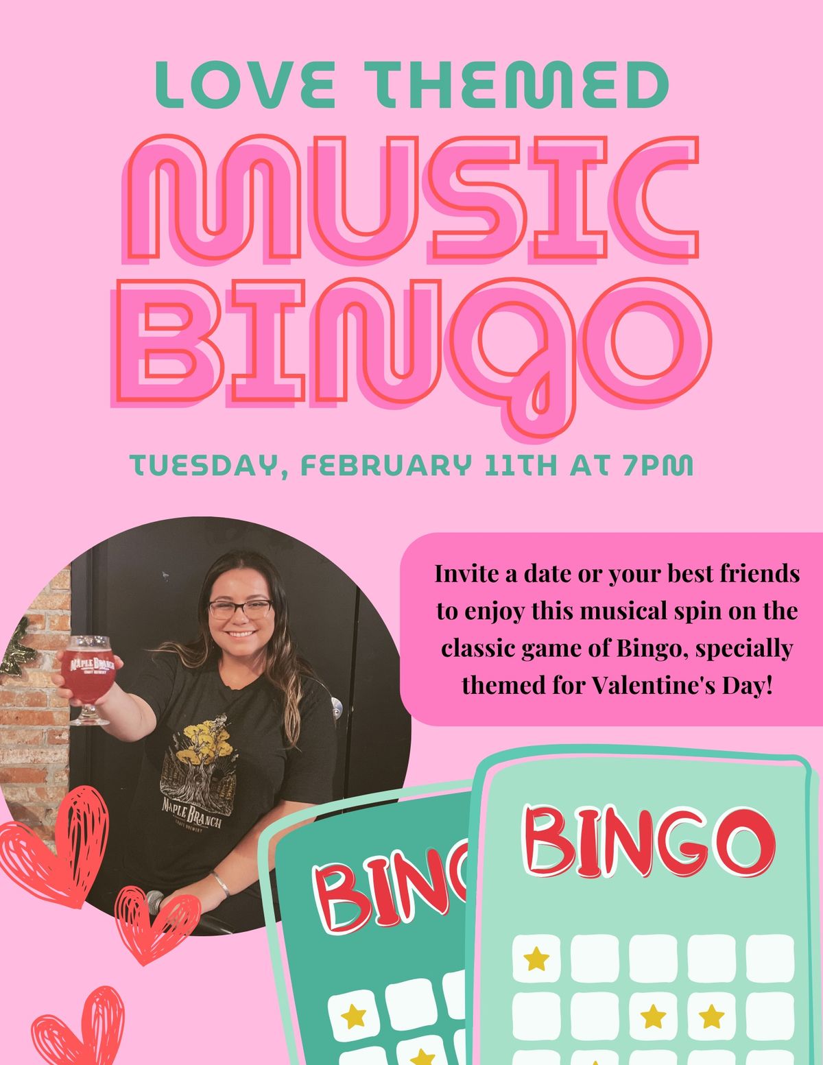 L-O-V-E Music Bingo \ud83d\udc95\ud83c\udfb6