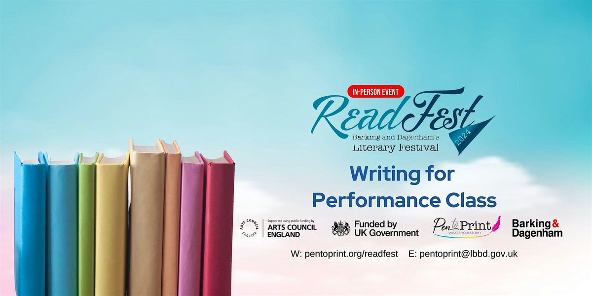 ReadFest 2024: Writing for Performance Class with Kelly Jones