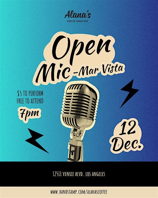 Alana's Open Mic - Mar Vista