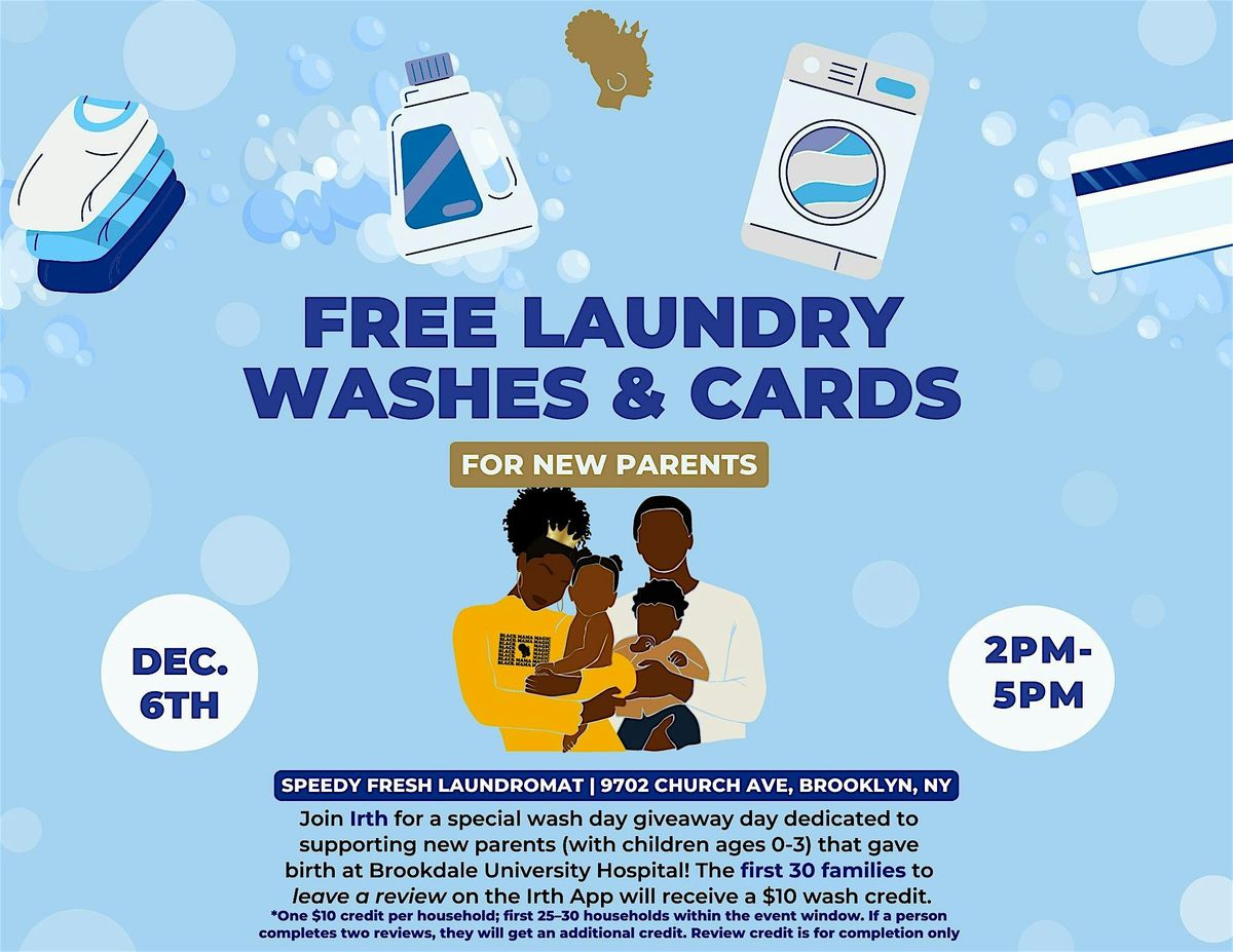 Suds & Stories - Free Laundry Washes for New Parents