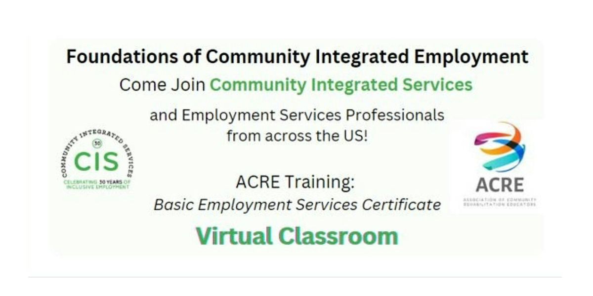 ACRE Training: Basic Employment Services Certificate - July 2024