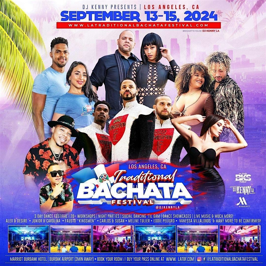 Los Angeles Traditional Bachata Festival-September 13-15,2024-Couple's Pass