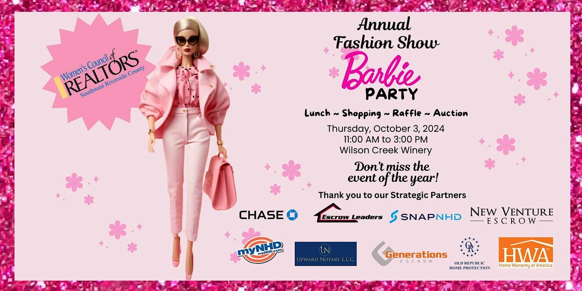 Women's Council of Realtors Annual Fashion Show: Barbie Party!