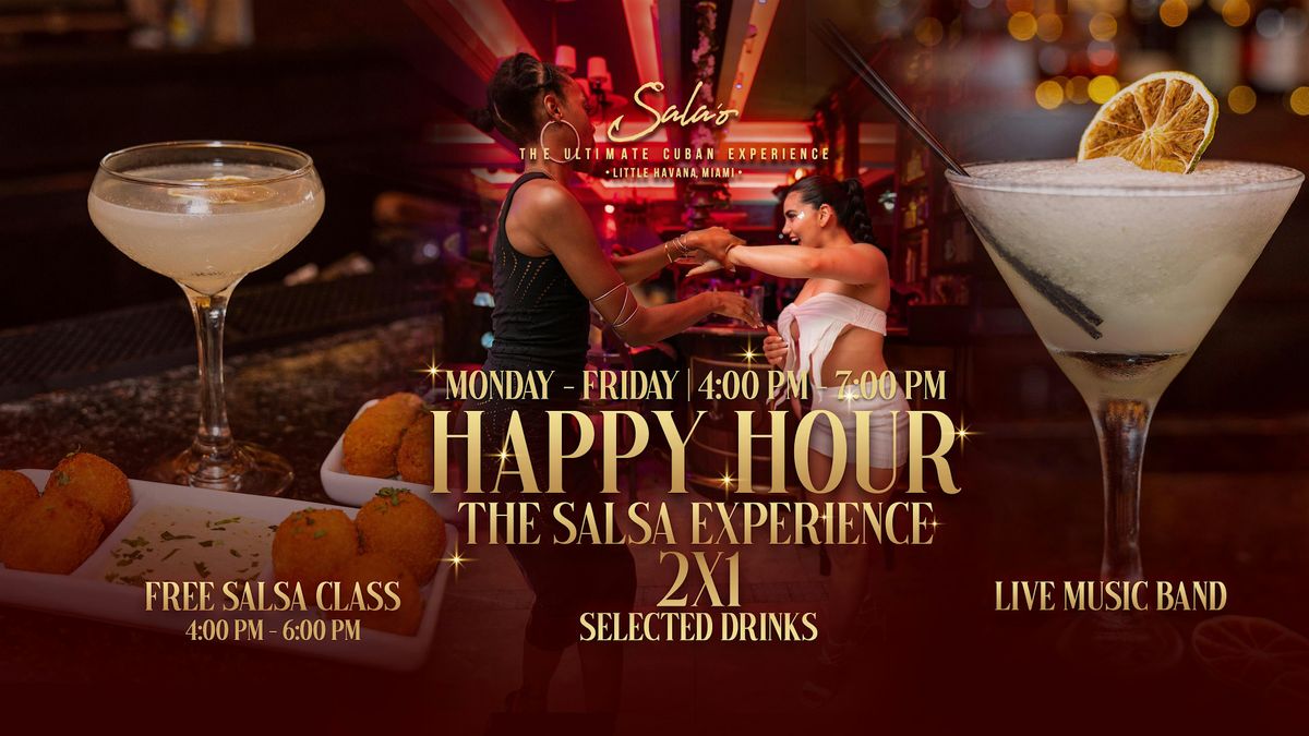 FREE SALSA CLASS & HAPPY HOUR IN LITTLE HAVANA!