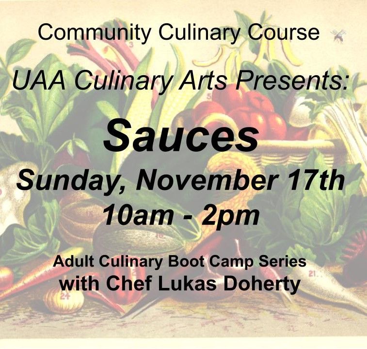 Community Culinary Course: Sauces