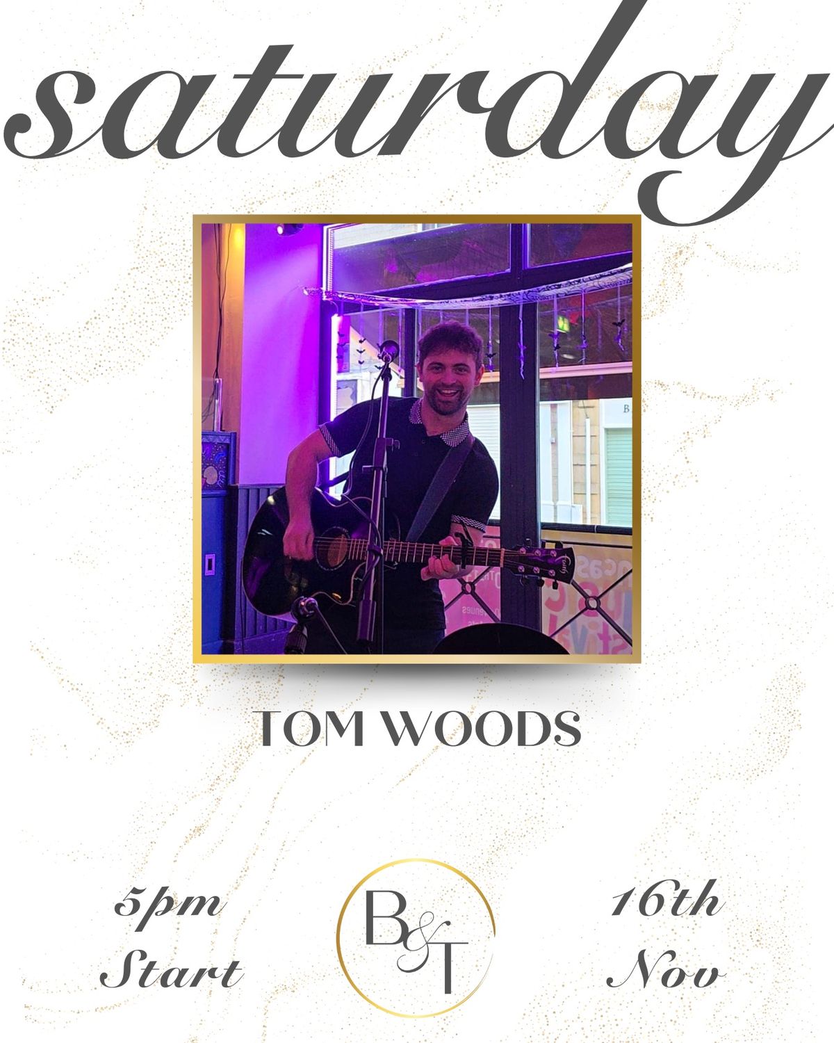 Saturday Live Music: Singer Tom Woods at Bier & Twist \ud83c\udfa4