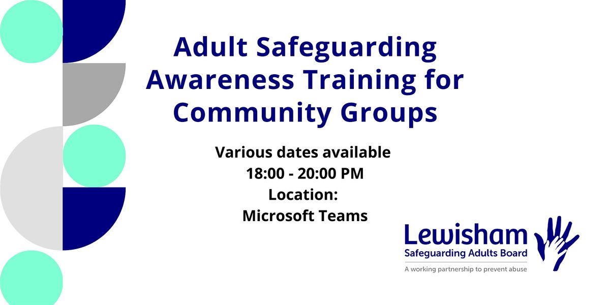 Adult Safeguarding Awareness Training for Community Groups