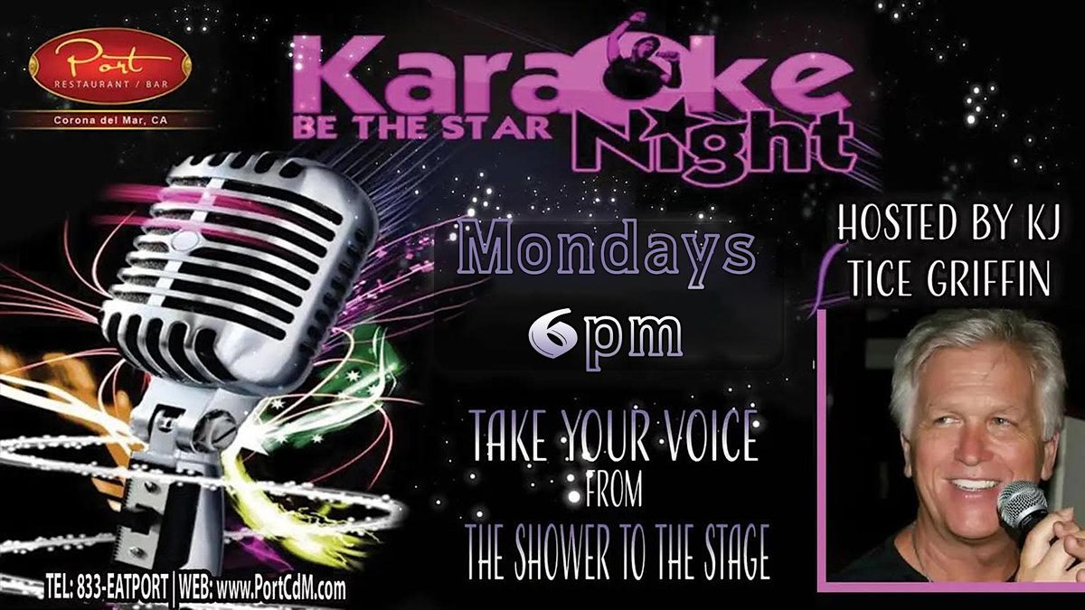 Karaoke Mondays at PortCdM by KJ Tice Griffin