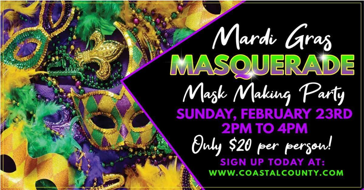 Mardi Gras Mask Making Party