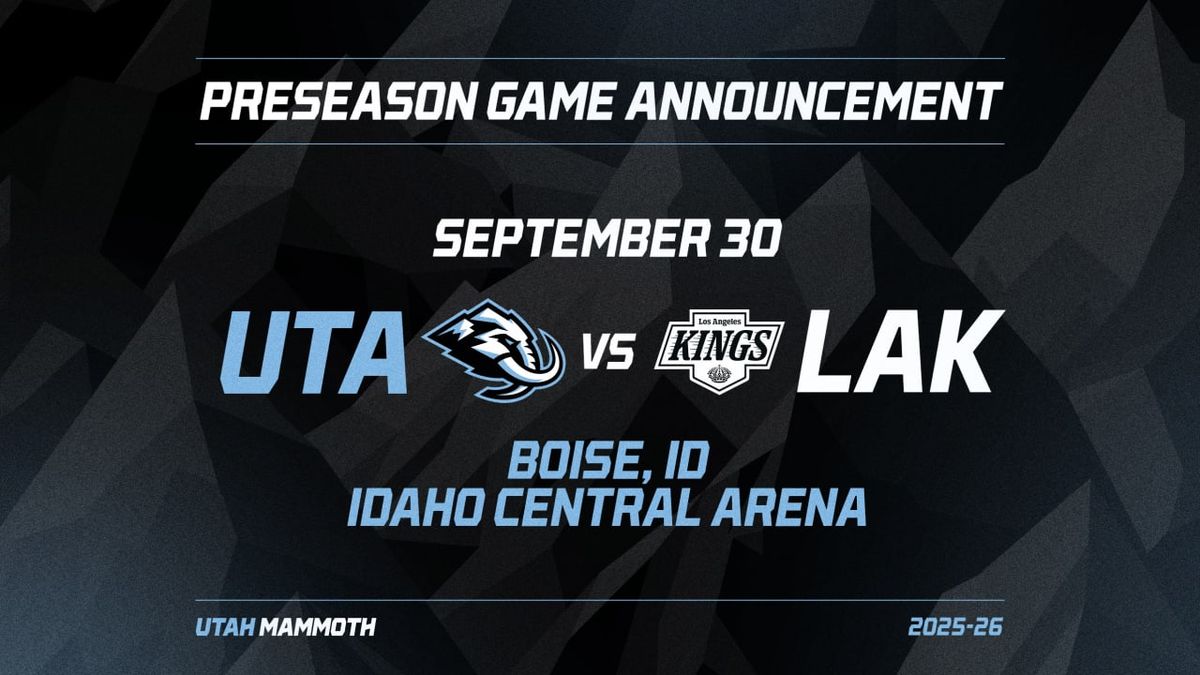 NHL Preseason: Los Angeles Kings vs. Utah Mammoth