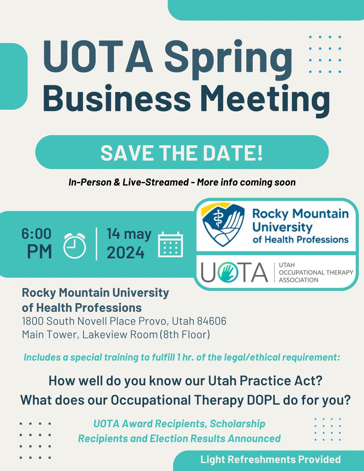 UOTA Spring Membership Meeting