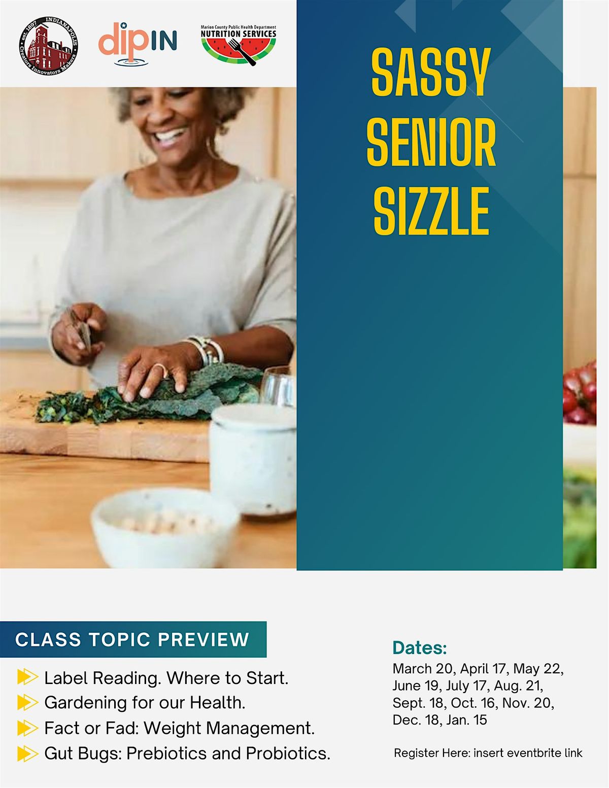 Sassy Senior Sizzle Nutrition Class