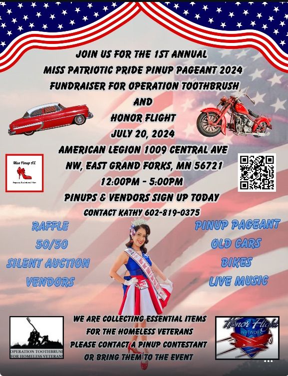 1ST ANNUAL MISS PATRIOTIC PRIDE PINUP PAGEANT 2024 FUNDRAISER FOR OPERATION TOOTHBRUSH\/HONOR FLIGHT
