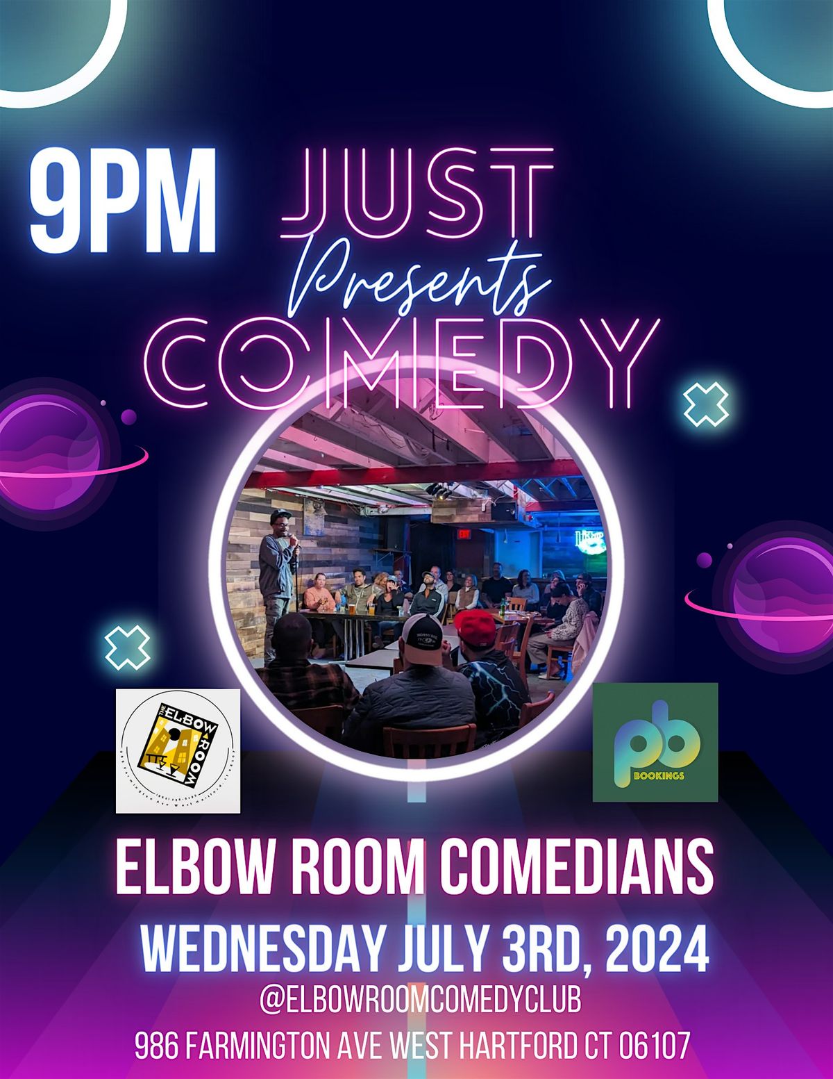 Just Comedy Presents: Pre 4th of July Comedy Show with Elbow Room Comedians