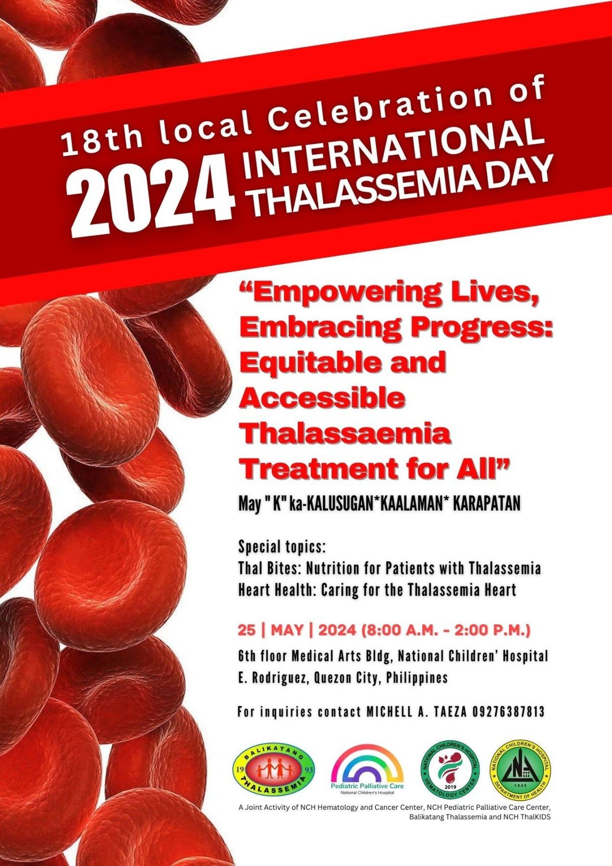 18th local celebration of International Thalassemia Day