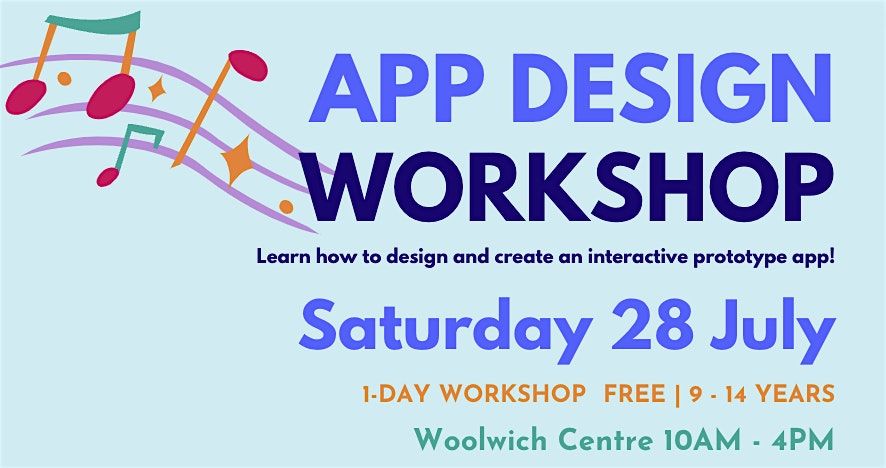 App Design Workshop for Young People - Saturday 27 July 2024