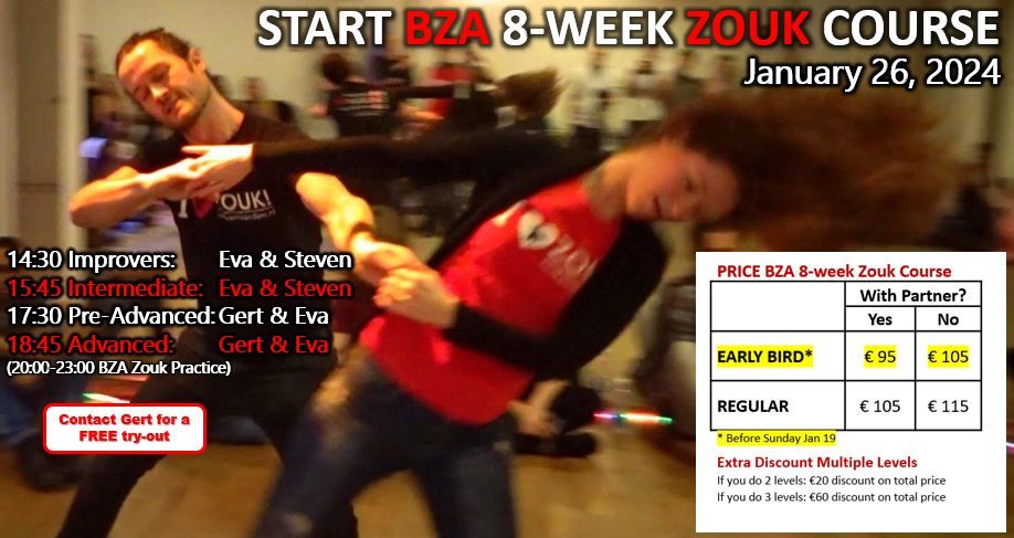 START BZA Zouk Courses 