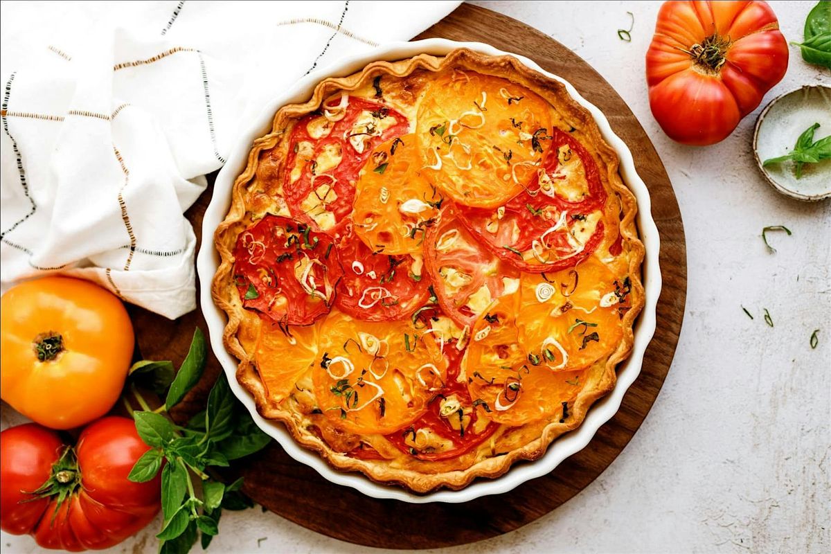 UBS VIRTUAL Cooking Class: Savory Tomato Cheddar Pie