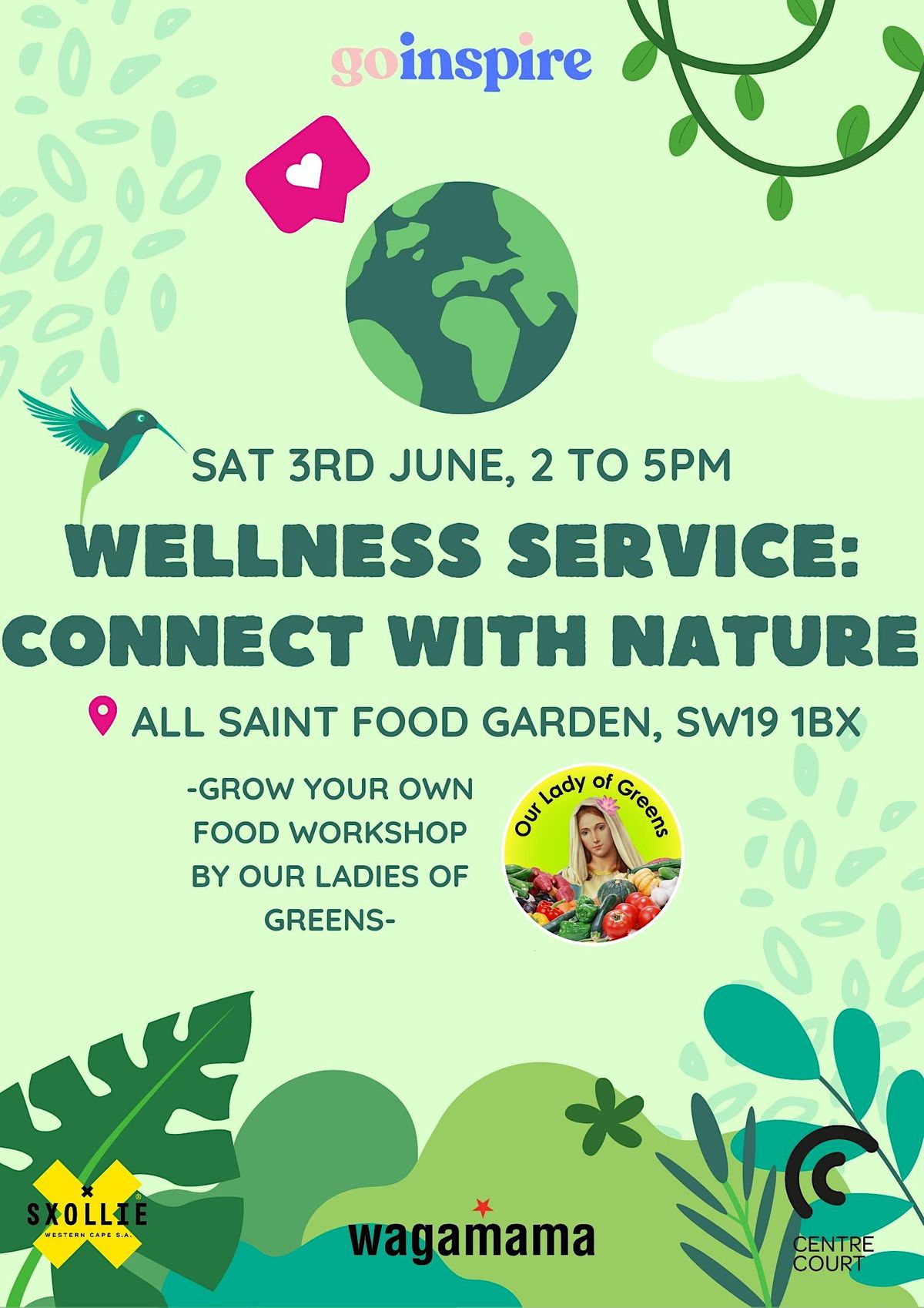 Wellness Service: Connect with Nature + Wagamama Buffet