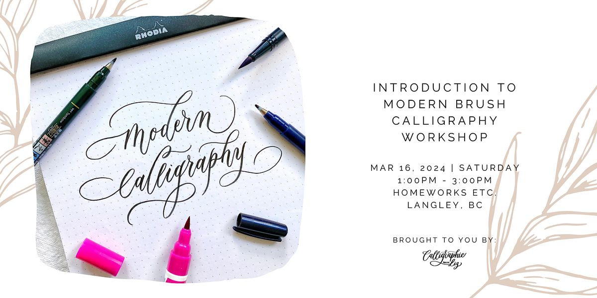 Introduction Word In Calligraphy Introduction to Modern Brush Calligraphy Workshop, Homeworks Etc ...