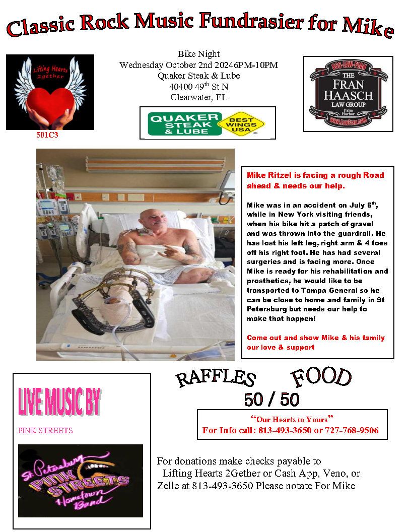 Classic Rock Music Fundraiser for Mike