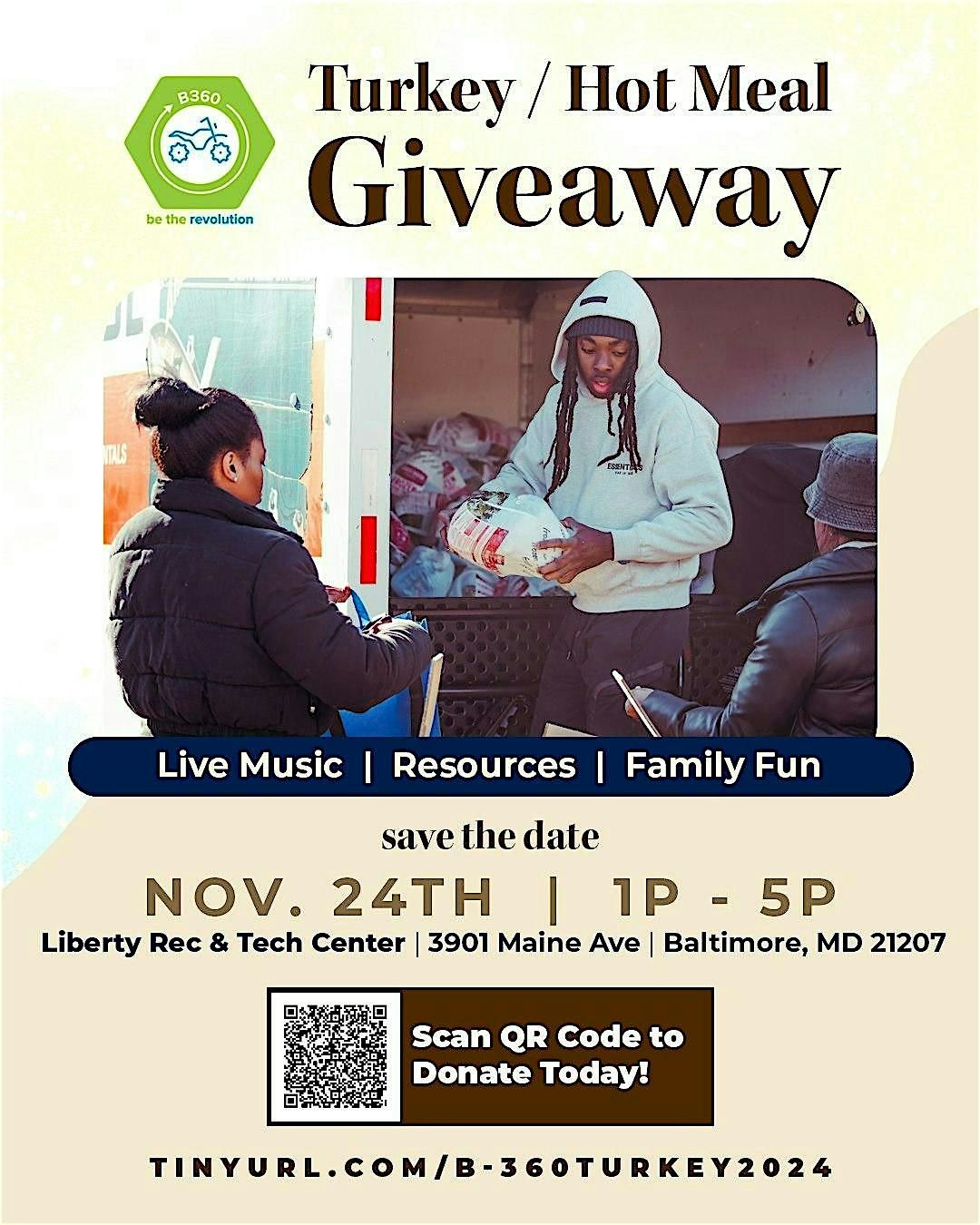 B-360 Thanksgiving Turkey Giveaway