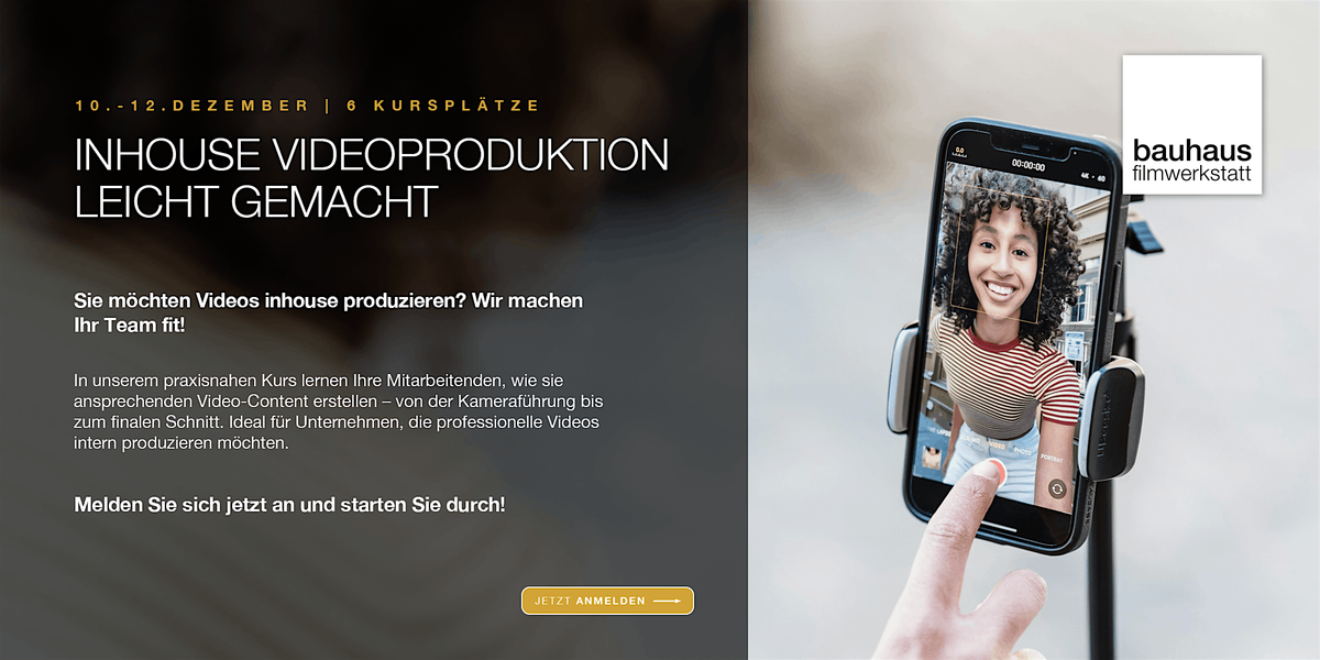 Inhouse Videoproduktion leicht gemacht.