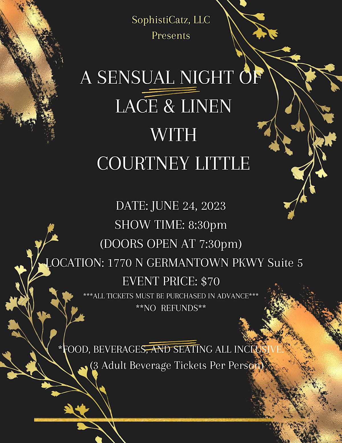 A Sensual Night of Lace & Linen W\/ Courtney Little