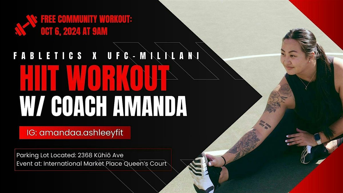 Fabletics X UFC Mililani W\/Coach Amanda