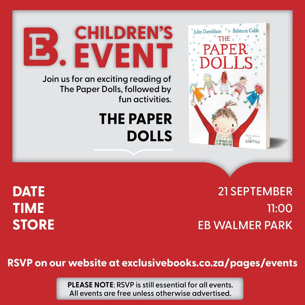 Paper Dolls : Exclusive Books Event 