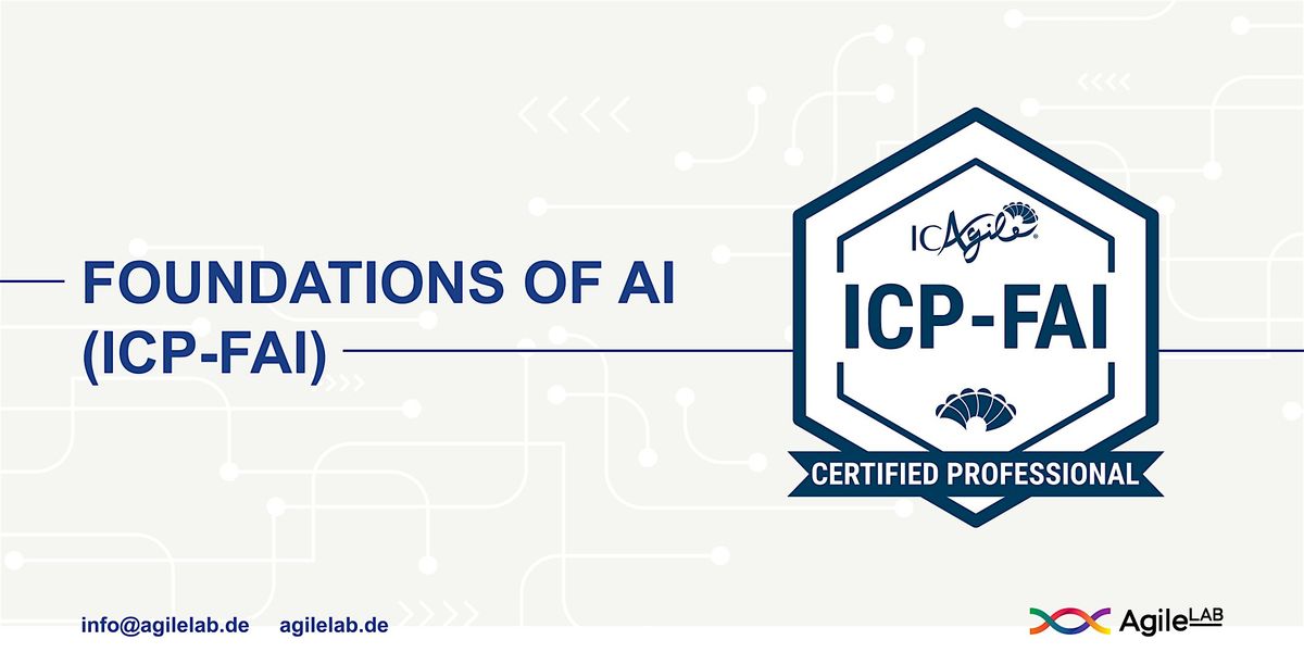 FOUNDATIONS OF AI (ICP-FAI) Online, English | AgileLAB